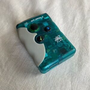 Motorola FLEX Pager Teal Green Vintage Beeper TESTED No Clip